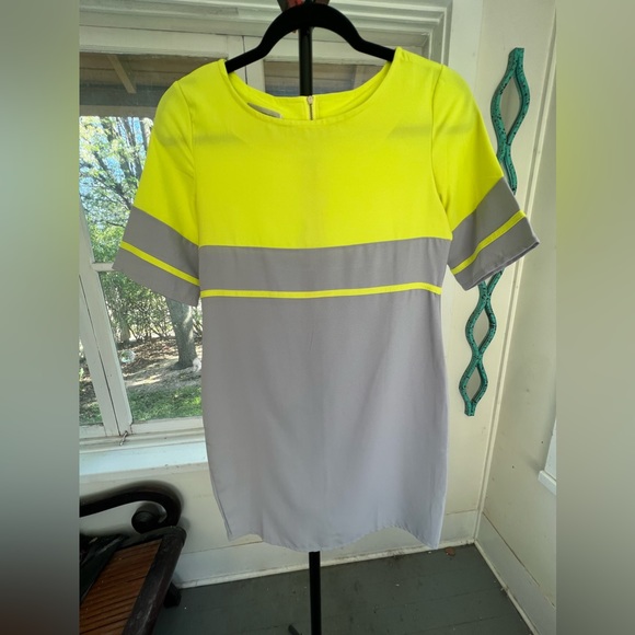 Neon color block dress Size Small - Picture 2 of 6